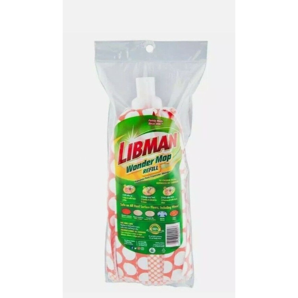Libman Wonder Mop Refill 5.2 in. W x 10.6 in. L Nylon Mop Refill new in package